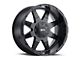 G-FX TR-12 Matte Black 6-Lug Wheel; 17x9; 0mm Offset (07-13 Sierra 1500)