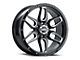 G-FX TR-18 Gloss Black Milled 6-Lug Wheel; 17x8.5; 18mm Offset (07-13 Sierra 1500)