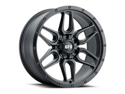 G-FX TR-18 Matte Black 6-Lug Wheel; 18x9; 12mm Offset (07-13 Sierra 1500)