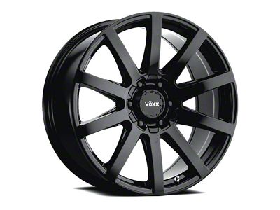 Voxx Vento Gloss Black 6-Lug Wheel; 22x9; 30mm Offset (07-13 Sierra 1500)