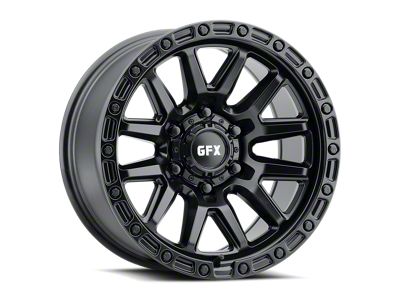 G-FX T26 Matte Black 6-Lug Wheel; 17x9; 12mm Offset (07-13 Silverado 1500)