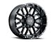 G-FX TM-5 Gloss Black Milled 6-Lug Wheel; 18x9; 0mm Offset (07-13 Silverado 1500)