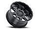 G-FX TR-12 Gloss Black Milled 6-Lug Wheel; 17x9; 12mm Offset (07-13 Silverado 1500)