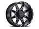 G-FX TR-12 Gloss Black Milled 6-Lug Wheel; 17x9; 12mm Offset (07-13 Silverado 1500)