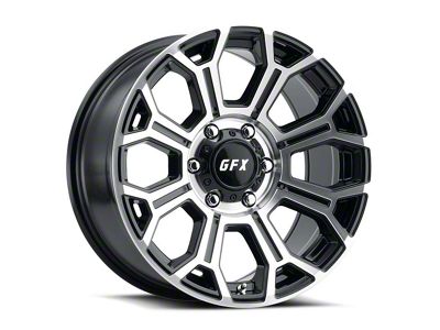 G-FX TR-19 Gloss Black Machined 6-Lug Wheel; 18x9; 12mm Offset (07-13 Silverado 1500)