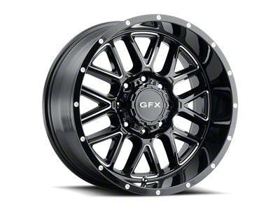 G-FX TM-5 Gloss Black Milled 6-Lug Wheel; 18x9; 0mm Offset (07-14 Tahoe)