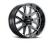 G-FX TM6 Gloss Black Milled 6-Lug Wheel; 18x9; 12mm Offset (07-14 Tahoe)