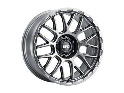 G-FX TM7 Matte Gunmetal 6-Lug Wheel; 17x9; 12mm Offset (07-14 Tahoe)