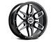 G-FX TR-18 Gloss Black Milled 6-Lug Wheel; 18x9; 12mm Offset (07-14 Tahoe)