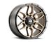 G-FX TR-18 Matte Bronze with Matte Black Lip 6-Lug Wheel; 17x8.5; -6mm Offset (07-14 Tahoe)