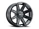 G-FX TR23 Matte Black 6-Lug Wheel; 17x8.5; 18mm Offset (07-14 Tahoe)