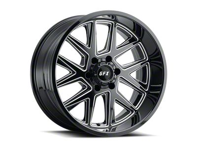 G-FX TM6 Gloss Black Milled 6-Lug Wheel; 20x10; -24mm Offset (07-14 Yukon)