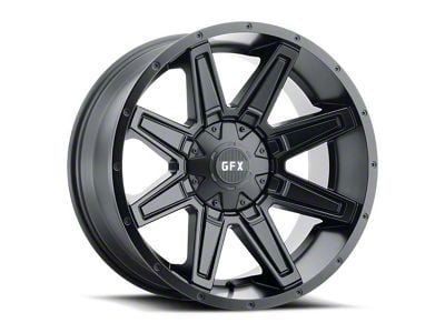 G-FX TR23 Matte Black 6-Lug Wheel; 17x8.5; 18mm Offset (07-14 Yukon)