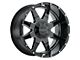 G-FX TR-12 Gloss Black Milled 6-Lug Wheel; 18x9; 0mm Offset (09-14 F-150)