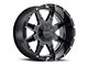 G-FX TR-12 Gloss Black Milled 6-Lug Wheel; 18x9; 12mm Offset (09-14 F-150)