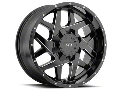 G-FX TR-Mesh2 Gloss Black Milled 6-Lug Wheel; 18x9; 12mm Offset (09-14 F-150)