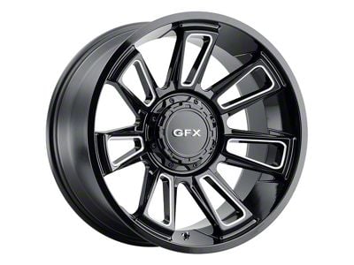 G-FX TR21 Gloss Black Milled 6-Lug Wheel; 20x9; 12mm Offset (09-14 F-150)