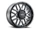 G-FX TM-5 Matte Gray with Matte Black Lip 8-Lug Wheel; 18x9; 0mm Offset (10-18 RAM 2500)