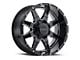 G-FX TR-12 Gloss Black Milled 8-Lug Wheel; 17x9; 12mm Offset (10-18 RAM 3500 SRW)