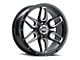 G-FX TR-18 Gloss Black Milled 6-Lug Wheel; 18x9; 0mm Offset (14-18 Sierra 1500)