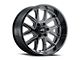 G-FX TM6 Gloss Black Milled 6-Lug Wheel; 18x9; 12mm Offset (14-18 Silverado 1500)