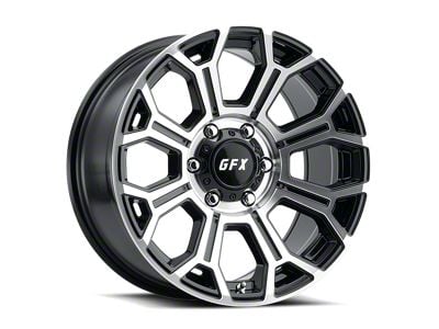 G-FX TR-19 Gloss Black Machined 6-Lug Wheel; 17x8.5; 18mm Offset (15-20 Tahoe)