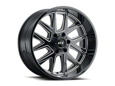 G-FX TM6 Gloss Black Milled 6-Lug Wheel; 18x9; 12mm Offset (15-20 Yukon)