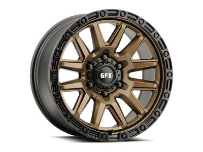 G-FX T26 Bronze with Black Lip and Bolts 6-Lug Wheel; 17x9; 0mm Offset (24-25 Ranger)