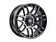 G-FX TM8 Gloss Black with Dark Tint 6-Lug Wheel; 17x8.5; -6mm Offset (24-25 Ranger)