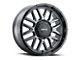 G-FX TM-5 Matte Gray with Matte Black Lip 5-Lug Wheel; 17x8.5; 0mm Offset (94-01 RAM 1500)