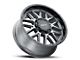 G-FX TM-5 Matte Gray with Matte Black Lip 5-Lug Wheel; 17x8.5; 0mm Offset (94-01 RAM 1500)