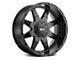 G-FX TR-12 Matte Black 5-Lug Wheel; 18x9; 18mm Offset (94-01 RAM 1500)