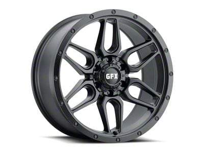 G-FX TR-18 Matte Black 6-Lug Wheel; 17x8.5; 18mm Offset (23-25 Canyon)