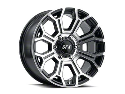 G-FX TR-19 Gloss Black Machined 6-Lug Wheel; 18x9; 12mm Offset (23-25 Canyon)