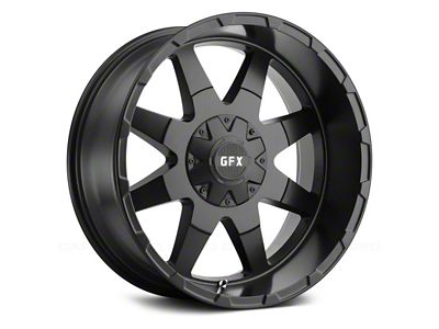 G-FX TR-12 Matte Black 5-Lug Wheel; 17x9; 12mm Offset (87-90 Dakota)