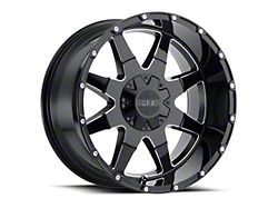 G-FX TR-12 Gloss Black Milled 5-Lug Wheel; 17x9; 12mm Offset (97-03 F-150)