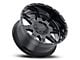 G-FX TR-12 Gloss Black Milled 5-Lug Wheel; 17x9; 12mm Offset (02-08 RAM 1500, Excluding Mega Cab)