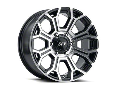 G-FX TR-19 Gloss Black Machined 8-Lug Wheel; 17x8.5; 18mm Offset (19-24 RAM 2500)