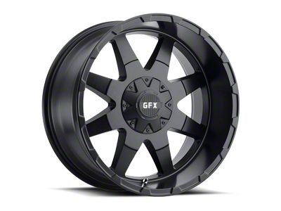 G-FX TR-12 Matte Black 6-Lug Wheel; 17x9; 0mm Offset (14-18 Sierra 1500)