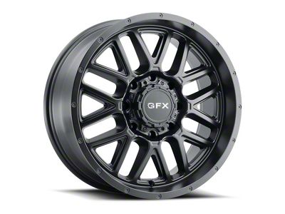 G-FX TM-5 Matte Black 8-Lug Wheel; 17x8.5; 0mm Offset (07-10 Sierra 3500 HD SRW)