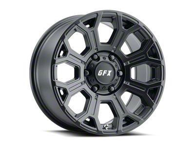 G-FX TR-19 Matte Black 8-Lug Wheel; 17x8.5; 18mm Offset (07-10 Sierra 3500 HD SRW)