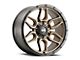 G-FX TR-18 Matte Bronze with Matte Black Lip 6-Lug Wheel; 18x9; 0mm Offset (19-24 Silverado 1500)