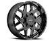 G-FX TR-Mesh2 Gloss Black Milled 6-Lug Wheel; 18x9; 12mm Offset (19-24 Silverado 1500)