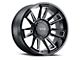 G-FX TR21 Gloss Black Milled 8-Lug Wheel; 18x9; 12mm Offset (07-10 Silverado 3500 HD SRW)