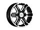 Gear Off-Road Double Pump Gloss Black Machined 6-Lug Wheel; 20x9; 30mm Offset (04-08 F-150)