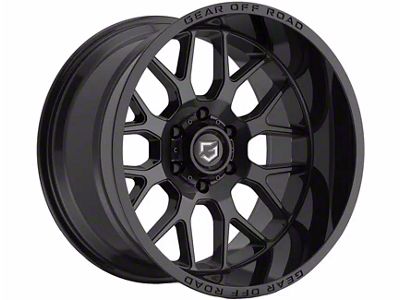 Gear Off-Road Raid Gloss Black 6-Lug Wheel; 18x9; 18mm Offset (04-08 F-150)