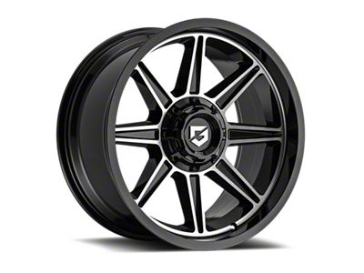 Gear Off-Road 773 Gloss Black 6-Lug Wheel; 20x9; 18mm Offset (07-13 Sierra 1500)