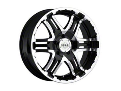 Gear Off-Road Double Pump Gloss Black Machined 6-Lug Wheel; 20x9; 30mm Offset (07-13 Sierra 1500)