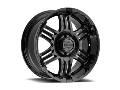 Gear Off-Road Double Pump Gloss Black 6-Lug Wheel; 18x9; 10mm Offset (07-13 Sierra 1500)