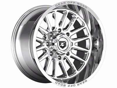 Gear Off-Road Leverage Chrome 6-Lug Wheel; 20x12; -44mm Offset (07-13 Sierra 1500)